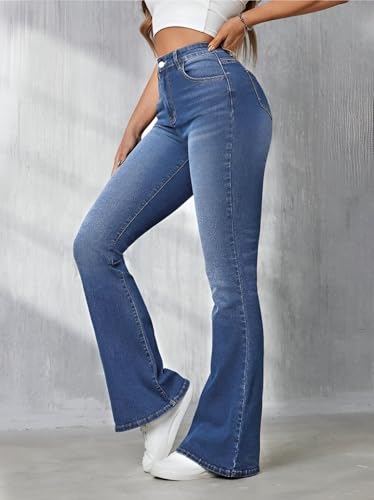 Image of Ben Martin Women's Wide Leg Fit Mid Rise Jeans