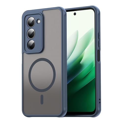 Image of Compatible with REDMI 15 (169mm) Case Cover,Compatible with MagSafe,Anti-Fall,Compatible with Xiaomi Redmi 15 (169mm) 25057RN09E Cell Protective Phone Case Blue
