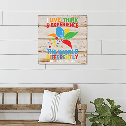 Panneau bois autisme décoration murale parent message inspirant - 3