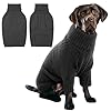 Iecoii xl dog sweaterfall doggy clothes for extra large dogs girl boywarm pullover xmas doggie costume clothessolid color pet winter apparel for pitbulllabrador retrievergreyxlarge  urban country home decor