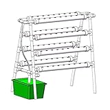 hidroponia nft vertical El sistema de plantación hidropónica para interiores o exteriores está diseñado para una horticultura rápida y más conveniente. ¡Muy adecuado para principiantes! No se necesita experiencia
