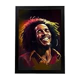 TAILLE: Le produit comprend 1 impression au format A4 (21x29,7 cm) - Cadre noir - Idéal pour accrocher sur les murs intérieurs et renouveler la décoration de votre maison rapidement, facilement et à moindre coût - Pour que vous ayez toujours la décoration de votre maison avec les dernières tendances et nouveautés en matière d'art mural.