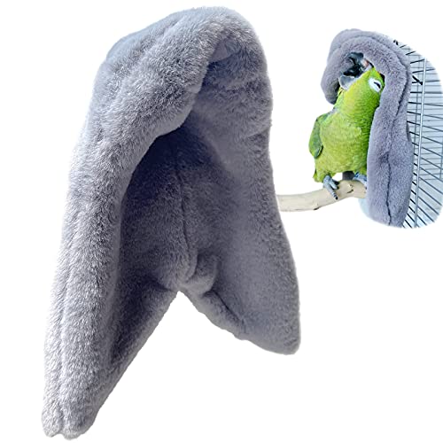 OperSeven Cozy Corner Fleece Bird Blanket,Bird Cozy Corner, Parrot Cage,Snuggle Hut Warm Bird Nest House Bed Hanging Hammock Toy