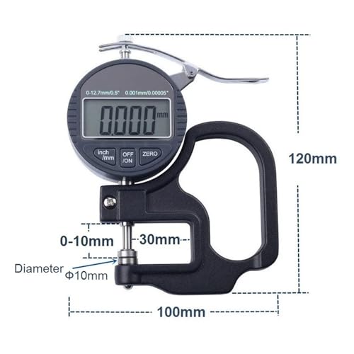 Calibrador digital para medir espesores 0-10mm miniatura 3