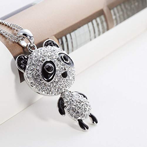 Bijou panda tendance et collier long strass, le cadeau idéal pour elle