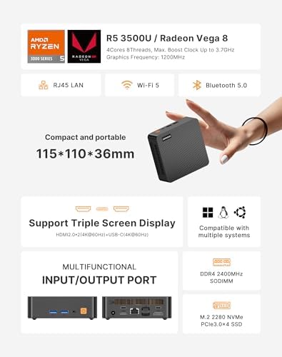 RIGIMAGIC N2 pro mini pc, Ryzen 7 6800H mini computerss - 1