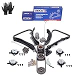 MOCA Timing Chain Kit w/ 4Pcs Camshaft Adjuster Magnets Fit 2012-2017 for Jeep Wrangler V6 3.6L & 2011-2019 for Dodge Journey V6 3.6L & 2014-2021 for Ram ProMaster 3500 V6 3.6L