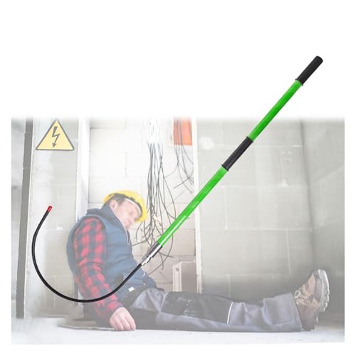 Gancio di salvataggio resistente, capacità di carico 100 kg, palo in fibra di vetro non conduttivo per elettricisti, strumento di sicurezza con manico rinforzato per lavori di emergenza