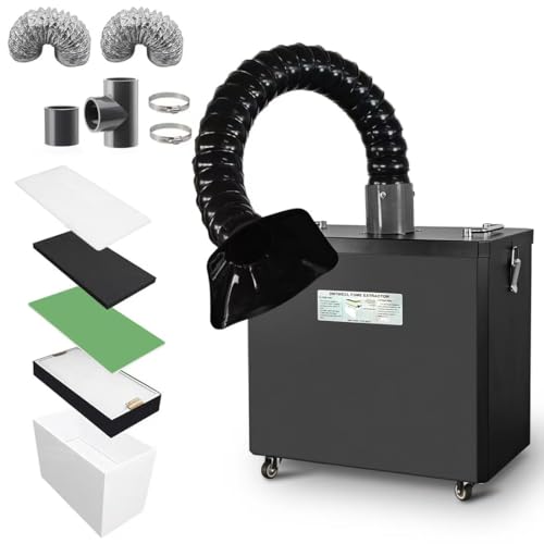 41W7vGAHSoL. SL500 245W Fume Extractor with 5 Stage Filters Welding Smoke Extractor Purifier DTF Fume Extractors for Nail Salon, Laser Marking, Printing and Laser Engraving