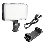 Godox LEDM150 9w On-Camera LED Video Light Built-in Lithium Ion Battery Continuous Lighting Hot Shoe LED Panel Studio Photo Lamp 1/4" Universal DSLR Camcorder Photography Video Conference Smartphone