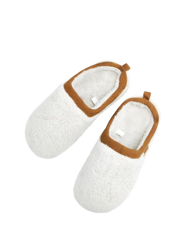 Premium Plush Slippers: Ultra-Soft Warmth, Slip-On Ease, Suede-Trimmed Durability, Roomy Toe Space - Indoor/Outdoor Versatility with Lightweight Chic Design3