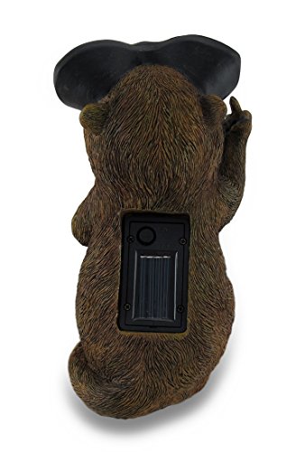 Naughty Groundhog Solar Eyes Solar Led Light Statue #TOP3