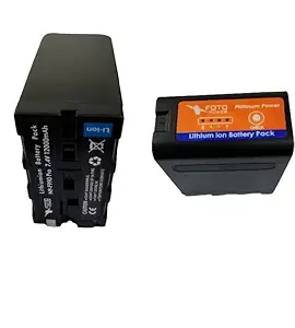 NP-F990 Pro Lithium-Ion Rechargeable Video Camera Battery 7.4v 12000mAH with Charger | NP F990 PRO | FOTO POWER