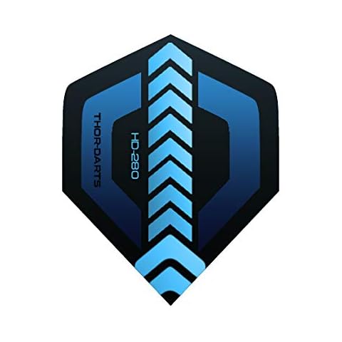 THOR-DARTS TD_F1_blue_15 15 Blue 150 Micron F1 Ultra Strong Darts Flights Extra Long Durable (F1 Blue, 15 Pieces (5 Set)) Cover