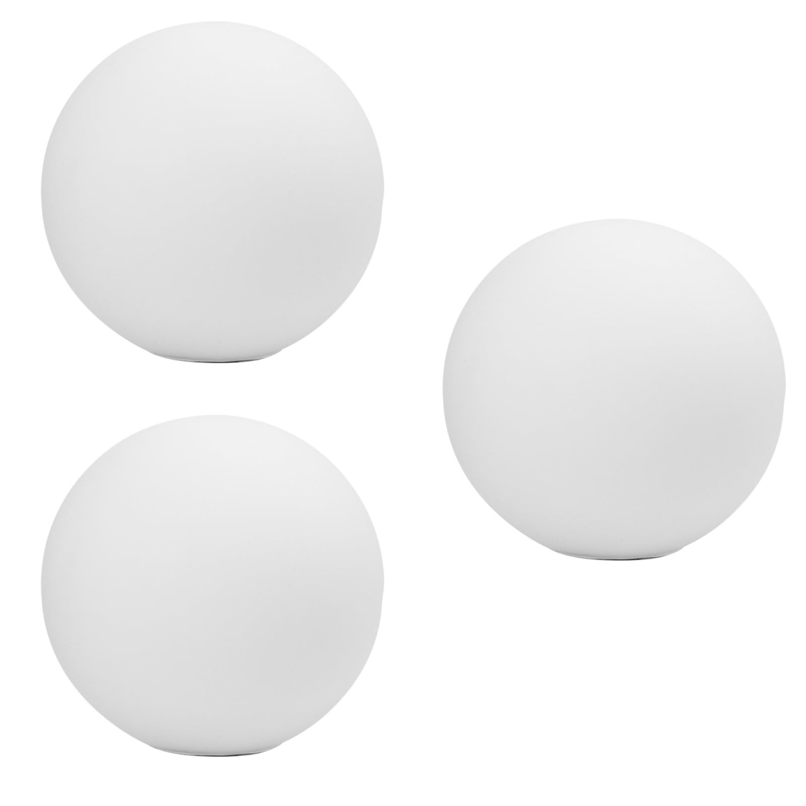 HOMSFOU Frosted Glass Lampshade 9.45In X 3.15In Spherical Lamp Cover Set of 3 for Table Wall Desk Lamp Accessories Indoor Lighting Decor