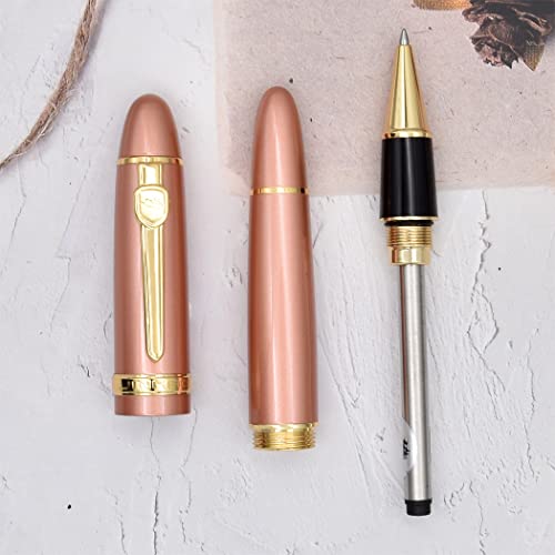 Zoohot Jinhao 159 Rollerball Pens Medium Point (0.7Mm) Gold Trim Heavy Pen, Black Ink, 3 Count #TOP5