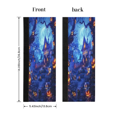 Image of HalloweenRefrigerator Door Handle Covers Set of 2 Fridge Door Handle Decor | Spooky Decor Washable Dishwasher Mocrowave Oven Protector Handle Cover Keep Your Kitchen Appliance Clean