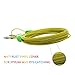 Petest 25ft Tie-Out Cable with Crimp Cover for Small Dogs Up to 35 Pounds