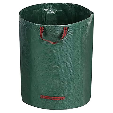 Thymart 79 Gallons Yard Waste Bags, Reusable Gardening Leaf Collet Bag, Lawn Patio Garden Weed Bag, Leaf Collector Outdoor Storage Bin, Camping Trash Can with 4 Handles Cover