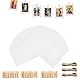 ROEOWENE 30pcs Fotorahmen Papier Weiß Bilderrahmen Pappe zum Aufhängen DIY Kreative Kraftpapier Bilderrahmen Hängende Wanddekoration Karton Bilderrahmen mit 30 Klammern 3 Schnur für 15x10cm Foto