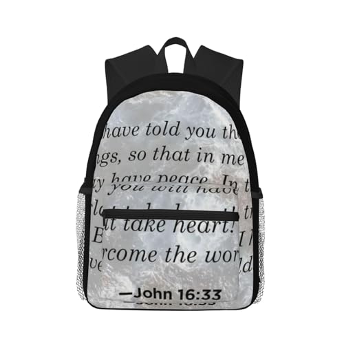 John 16 ：33 Foldable Backpack 20l - Lightweight And Compact Travel Backpack For Commuting, Traveling