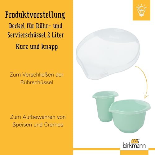 Tapa para bol mezclador 2 litros plástico transparente miniatura 3