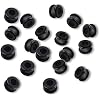 18PCS Antique Vintage Discontinued Replacement Rubber Grommets for Hunter Ceiling Fan,Ceiling Fan Replacement Parts, 1/4 Inside Diameter - 3/16 Groove Width - Fits 1/2 Panel Holes