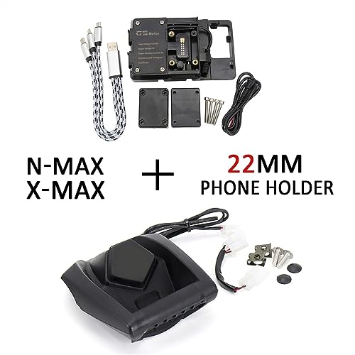 Support de navigation pour téléphone GPS moto USB adapté au scooter X-Max - 2