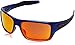 Oakley Men's Turbine Non-Polarized Iridium Rectangular Sunglasses, Orange Pop Fade, 65.0 mm