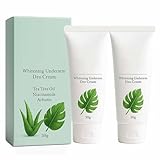 Weiße Whitening -Unterarm -DEO -Creme, Achselhitencreme, sanfte Feuchtigkeits -Lotion für dunkle Unterarme, Ellbogen, Kniepflege (2pcs)