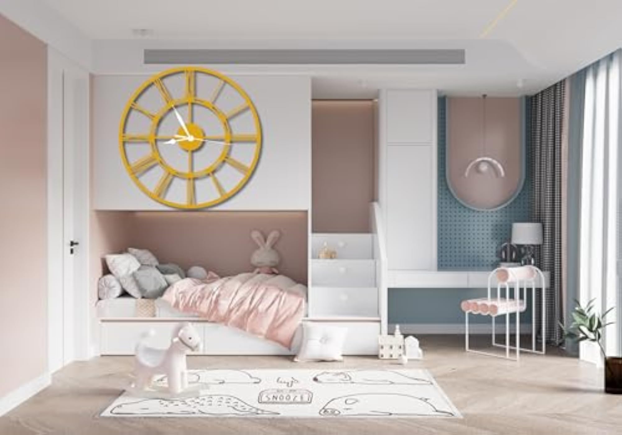 Stylish Metallic Wall Clock for Home and Office Decor