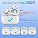 Memory Foam Replacement Ear Tips for AirPods Pro 3 Silicone Shield, Compatible withAirPods Pro 3rd Generation 2025, Anti-Slip Better Noise Canceling, 3 Pairs (White & Orange, Medium)