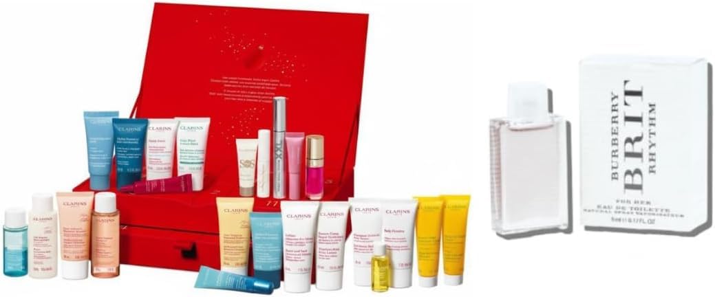 Clarins Adventskalender 2025 Beauty - Frauen Kosmetik Advent Kalender, 24 Geschenke Wert 350 €, Pflege Weihnachtskalender Frau, Adventkalender Damen