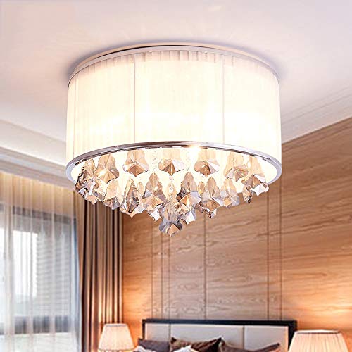 Plafonnier en cristal moderne en chrome pour éclairage de salon - 3