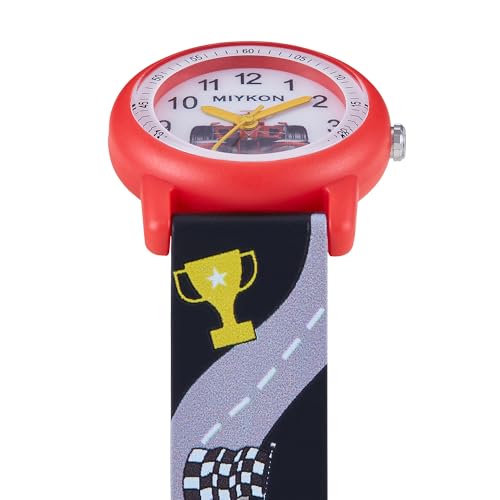 Image of Miykon Kids Watches for Boys and Girls - Educational Time-Telling Gift for Kids Aged 3-15, Toddlers, Preschoolers, and School-Aged Children - Easy to Read Analog Watch, Soft Resin Band, Japanese Quartz, 100M Water Resistant