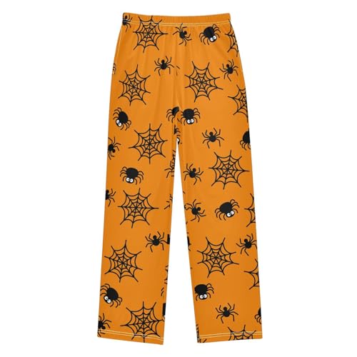 Boys' Pants Cute Halloween Spider Long Bottoms Jogger Pants Elastic Waist Trousers with Pockets S-XL