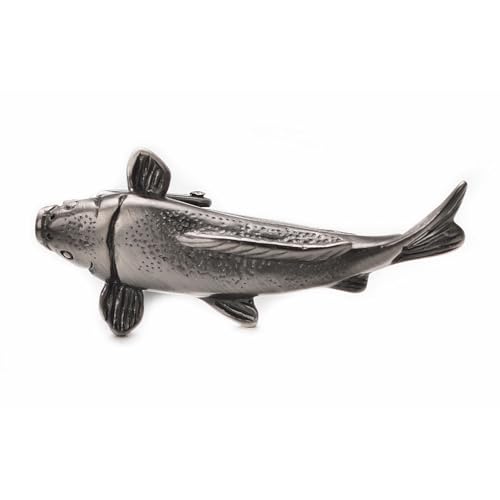 Alfiler de corbata de pez dorado elegante pisacorbatas de carpa exclusivo para trajes de hombre