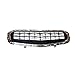 PartsFlow Grille Compatible With 2015 Cruze For 2016 Chevrolet Chevy Cruze Limited 2pcs Front Upper & Lower Black W/Chrome Grill