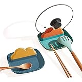 BREENHILL Spoon Rest with Lid Holder,Spoon Rest for Kitchen Counter 2 Pack,Cute Kitchen Gadgets Acce