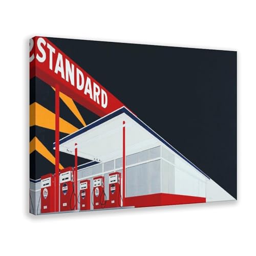 Standard Station Night Ed Ruscha toile pour habiller un mur vide