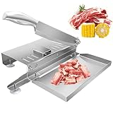 Máquina Cortadora De Huesos Cortadora De Carne Manual De Acero Inoxidable Cortador De Costillas Y Pescado 220/270/375 Mm Opcional Picadora De Carne Y Huesos Congelados Para Cortar Huesos De Pol 270mm