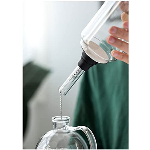 LXX Siphon-Vakuum-Kaffeemaschine Glas Elektrischer Siphon-Knopf-Bedienung 360 ° -Basis Warmhalten 500 W 400 ml Manueller… – Bild 6
