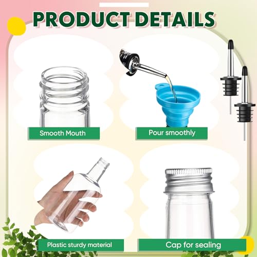 Botellas de plástico resistente con vertedor arcoíris de acero inoxidable 5