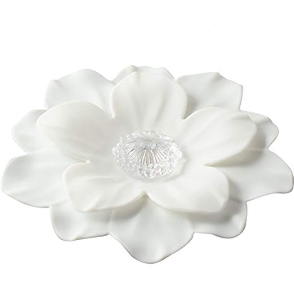 TINTON LIFEVivid Double-layer Flower Shape Food Grade Silicone Mug Cup Lid Cover(Sakura)