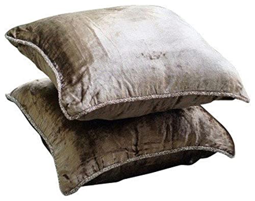 Fabric Mart Direct Entwerfer 55x55 cm Kissenbezuge, Hellbraun Werfen Kissen Decken, Einfarbig Beaded Cord Kissen Decken, Samt Platz Werfen Kissenbezuge, Solide Zeitgenossisch Kissen - Choco Shimmer Fabric Mart Direct Entwerfer 55x55 cm Kissenbezuge, Hellbraun Werfen Kissen Decken, Einfarbig Beaded Cord Kissen Decken, Samt Platz Werfen Kissenbezuge, Solide Zeitgenossisch Kissen - Choco Shimmer