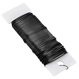 Black Florist Wire, Floral Wire For Floristry Supplies, Wreath Making Kit Supplies Crafting, 22 Gauge, Metal Bonsai