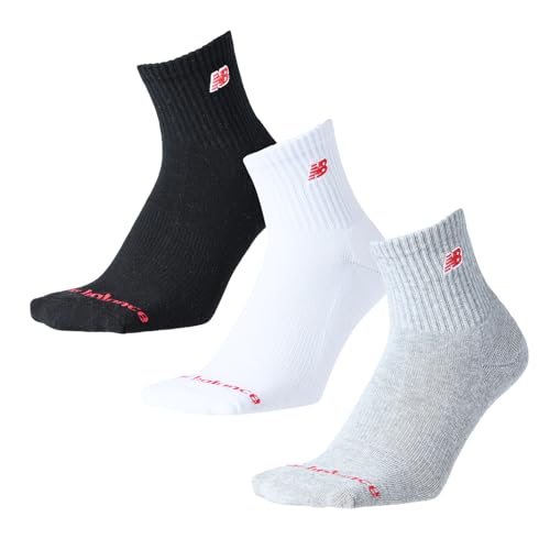 new balance(ニューバランス) ユニセックス 靴下 パッチロゴアンクルソックス3P (LAS51273) くるぶし 3パック 3枚 3足