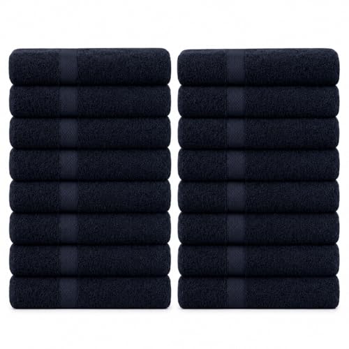 Premium Hand Towels Set of 24 for Bathroom 100% Ring