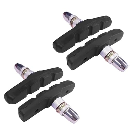 cyclingcolors 4X Coppia Pattini Freno V-Brake 60MM Bicicletta Freni Ricambio PASTIGLIE