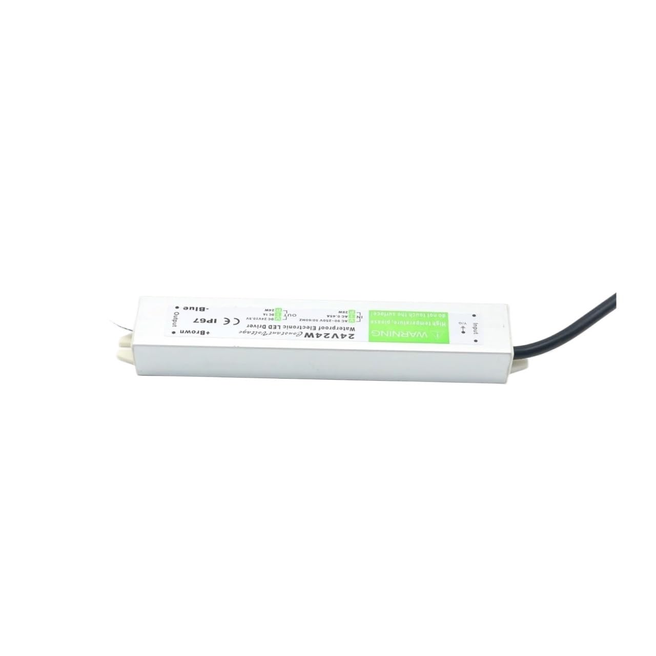 Transformateur CA 220 vers CC 24V 24W étanche IP67 pour éclairage LED extérieur